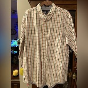 Tommy Hilfiger XL casual dress shirt orange tan